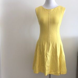 Love Moschino Yellow with Purple Stitching Dress